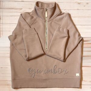 Vuori Restore Half Zip Umber Size XS